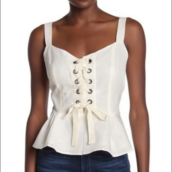 J. Crew Tops - JCrew Point Sur Laceup Tank